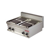 Mașină de gătit electrică de banc, 4 plite pătrate, Linia 700, Arisco